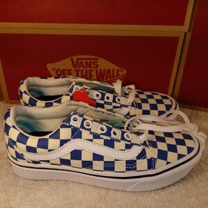 Vans Men's 3.5/Women's 5 Comfycush Old Skool Blue/White Checkerboard